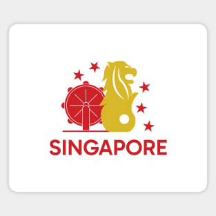 Singapore National Symbol Magnet